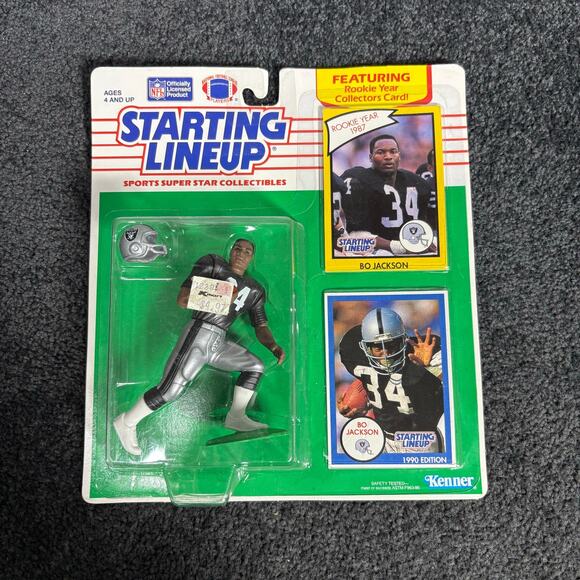 Bo Jackson Los Angeles Raiders Vintage 1990 Starting Lineup Figure NIB Football - Picture 1 of 4